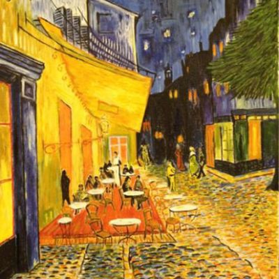Cafe Terrace at Night (after Van Gogh).
