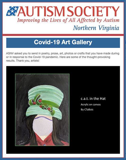 Covid-19 Art Gallery, Autism Society of Northern Virginia Newsletter.