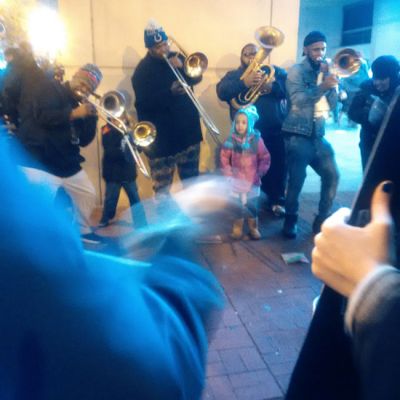 We’re jammin’! Women’s March, Washington, DC, January 21, 2017.