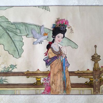Gui Fei Xi Ying Tu (Princess Yang and her parrot).