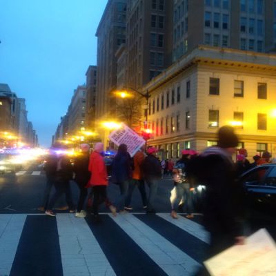 Marchons, marchons, Women’s March, Washington, DC, January 21, 2017.